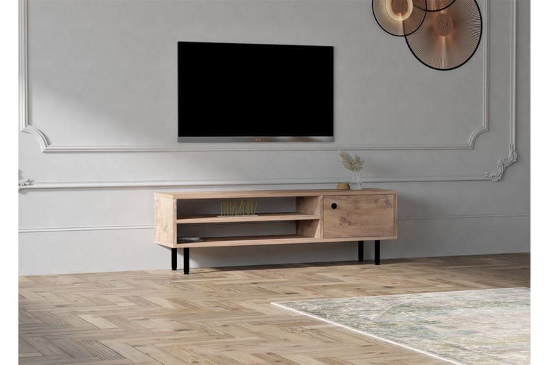 Tv-bänk Ashemark 120 cm - Natur - Möbler - TV- & Mediamöbler - TV bänk & mediabänk