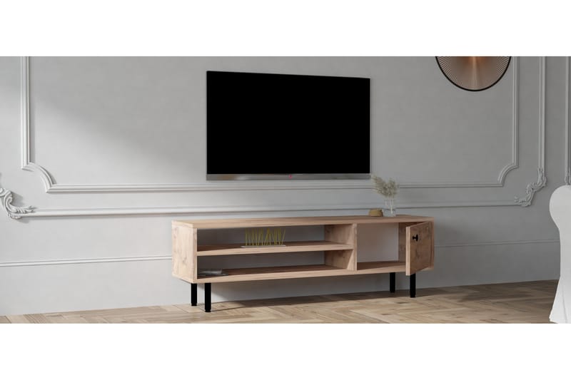 Tv-bänk Ashemark 120 cm - Natur - Möbler - TV- & Mediamöbler - TV bänk & mediabänk