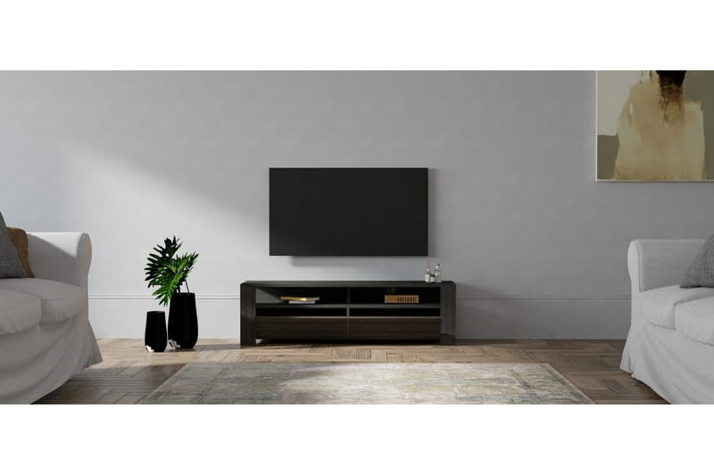 Tv-bänk Camern 140 cm - Antracit - Möbler - TV- & Mediamöbler - TV bänk & mediabänk