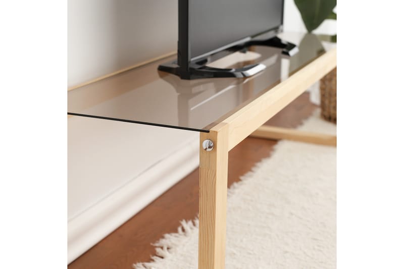 Tv-bänk Crebb 130 cm - Natur - Möbler - TV- & Mediamöbler - TV bänk & mediabänk