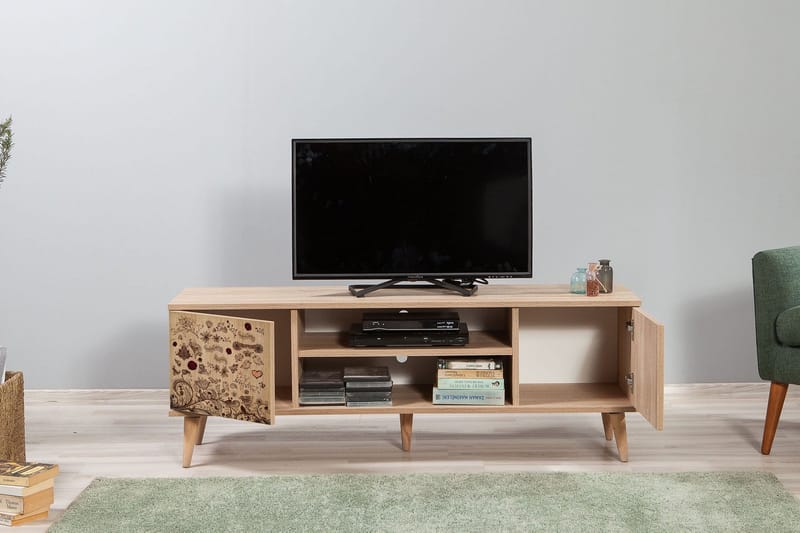 Tv-bänk Dirk 140 cm - Mönstrad - Möbler - TV- & Mediamöbler - TV bänk & mediabänk