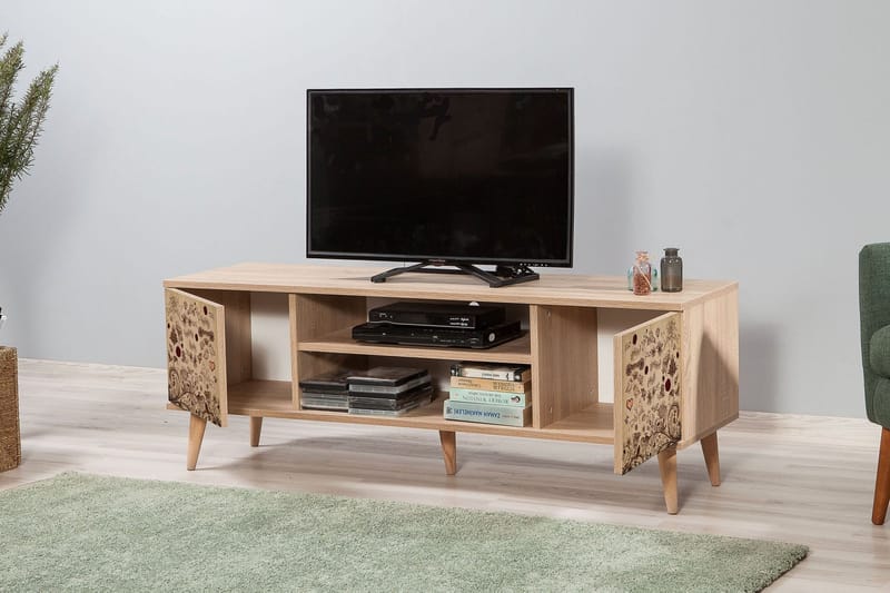 Tv-bänk Dirk 140 cm - Mönstrad - Möbler - TV- & Mediamöbler - TV bänk & mediabänk