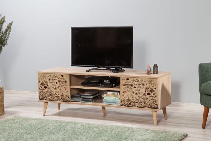 Tv-bänk Dirk 140 cm - Mönstrad - Möbler - TV- & Mediamöbler - TV bänk & mediabänk