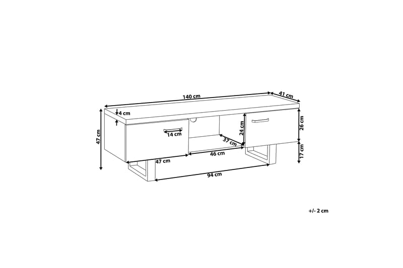 TV-Bänk Fenlason 140 cm - Trä|Natur - Möbler - TV- & Mediamöbler - TV bänk & mediabänk