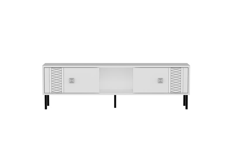 Tv-bänk Frede 150 cm - Silver - Möbler - TV- & Mediamöbler - TV bänk & mediabänk