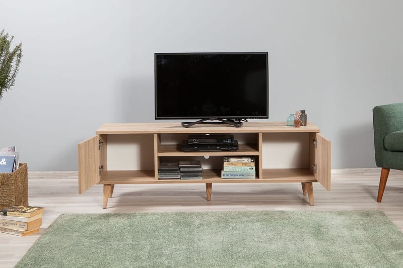 TV-Bänk Gillberga 140 cm - Brun - Möbler - TV- & Mediamöbler - TV bänk & mediabänk