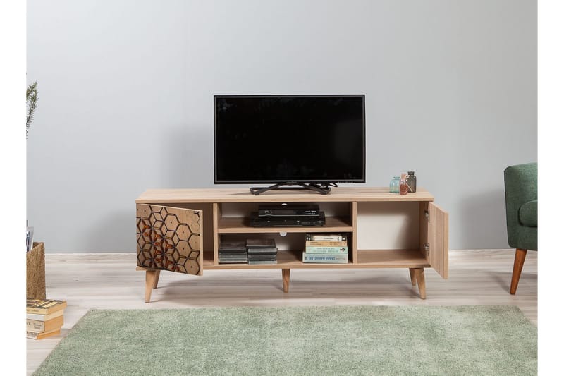 TV-Bänk Gillberga 140 cm - Brun - Möbler - TV- & Mediamöbler - TV bänk & mediabänk