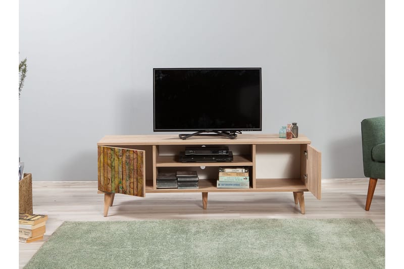 TV-Bänk Gillberga 140 cm - Brun - Möbler - TV- & Mediamöbler - TV bänk & mediabänk