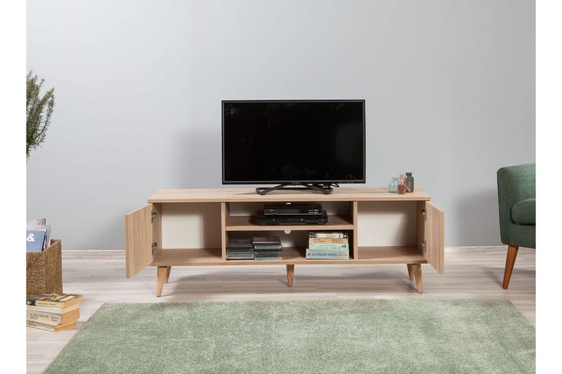 TV-Bänk Gillberga 140 cm - Brun - Möbler - TV- & Mediamöbler - TV bänk & mediabänk