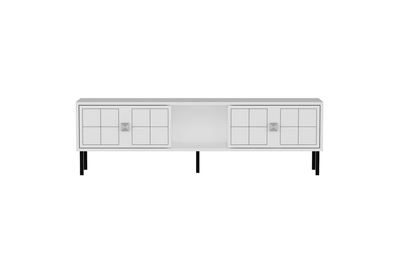 Tv-bänk Keary 150 cm - Silver - Möbler - TV- & Mediamöbler - TV bänk & mediabänk