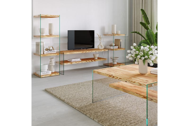 Tv-bänk Kruisland 120 cm - Natur - TV bänk & mediabänk