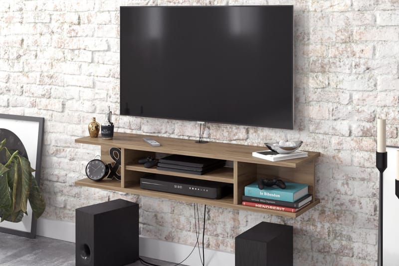 TV-bänk Lahti 135 cm - Brun - Möbler - TV- & Mediamöbler - TV bänk & mediabänk