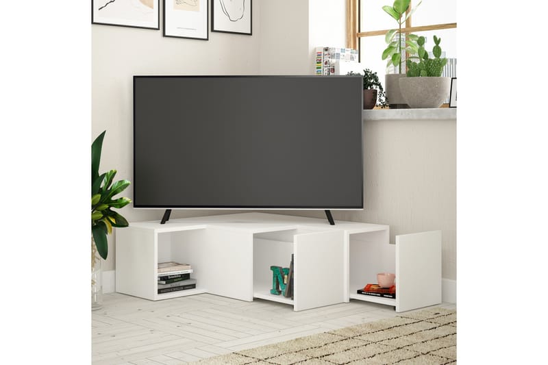 TV-Bänk Lindome 92 cm - Vit - Möbler - TV- & Mediamöbler - TV bänk & mediabänk