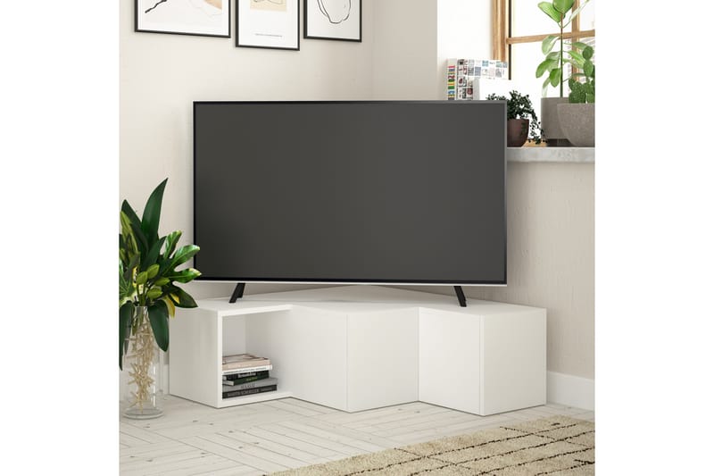 TV-Bänk Lindome 92 cm - Vit - Möbler - TV- & Mediamöbler - TV bänk & mediabänk