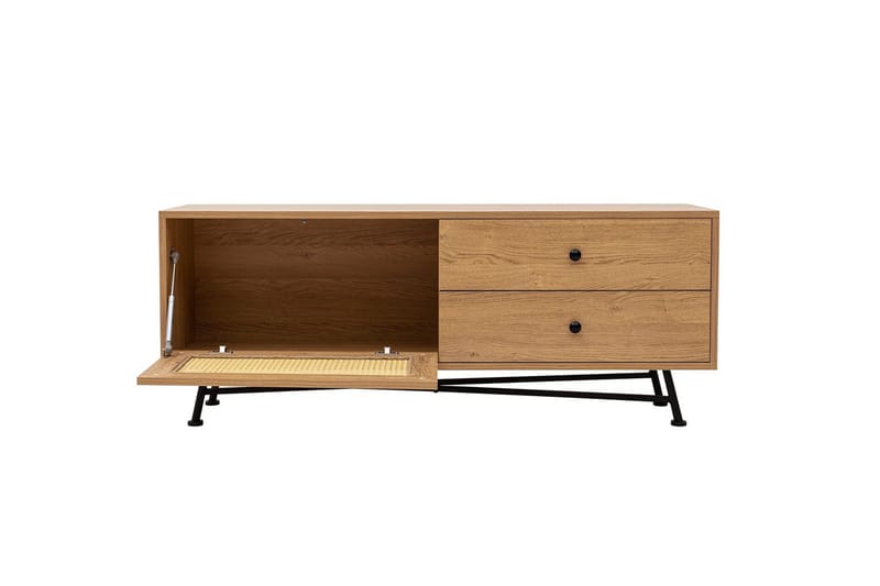 Tv-bänk Makwana 140 cm - Natural - Möbler - TV- & Mediamöbler - TV bänk & mediabänk