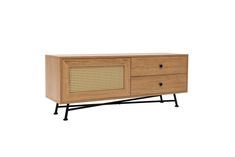 Tv-bänk Makwana 140 cm - Natural - Möbler - TV- & Mediamöbler - TV bänk & mediabänk