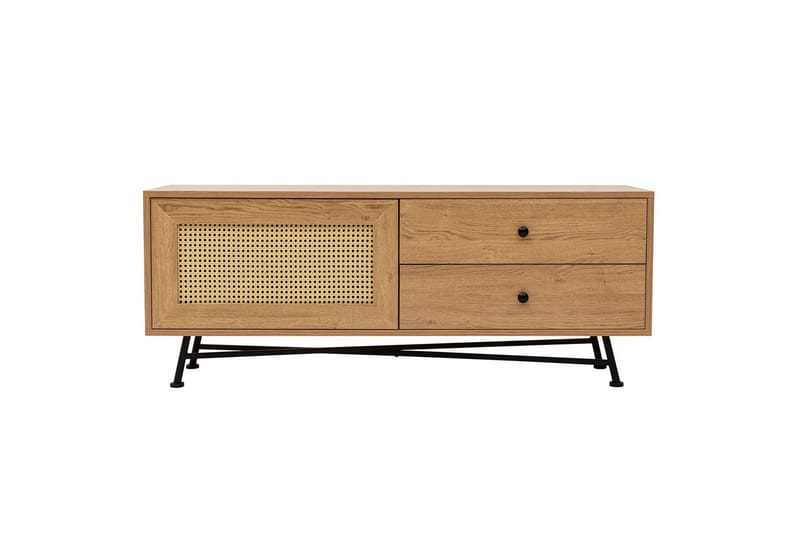 Tv-bänk Makwana 140 cm - Natural - Möbler - TV- & Mediamöbler - TV bänk & mediabänk