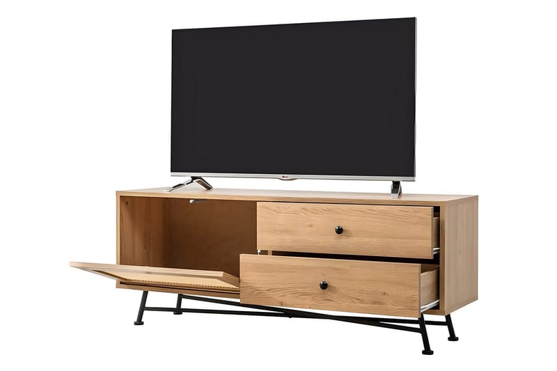 Tv-bänk Makwana 140 cm - Natural - Möbler - TV- & Mediamöbler - TV bänk & mediabänk