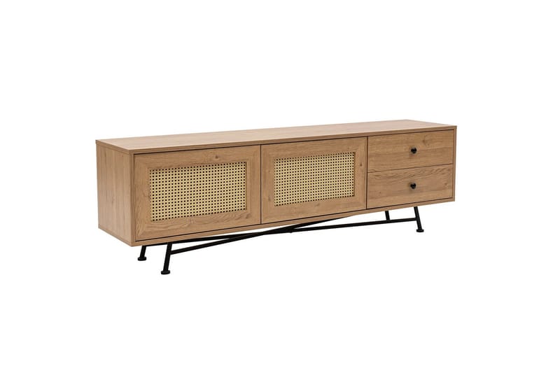 Tv-bänk Makwana 180 cm - Natural - Möbler - TV- & Mediamöbler - TV bänk & mediabänk