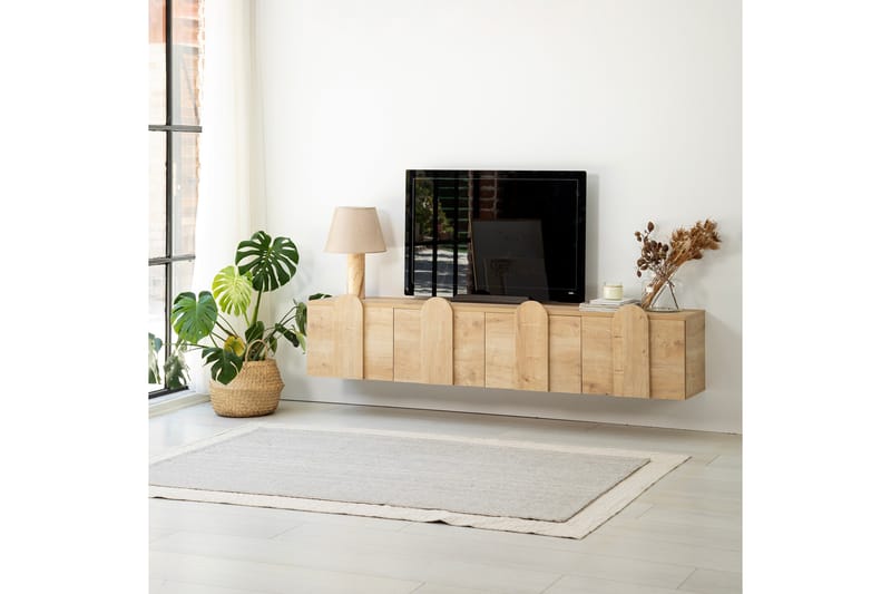 Tv-bänk Malpani 180 cm - Ek - Möbler - TV- & Mediamöbler - TV bänk & mediabänk