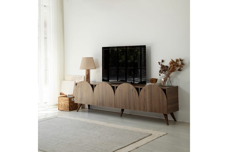 Tv-bänk Mesta 180 cm - Valnöt - Möbler - TV- & Mediamöbler - TV bänk & mediabänk