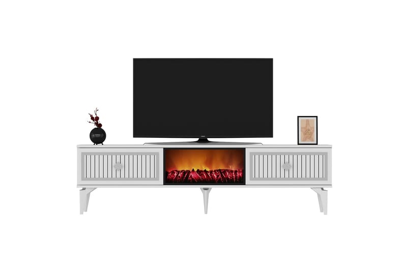 Tv-bänk Munda 150 cm - Silver - Möbler - TV- & Mediamöbler - TV bänk & mediabänk