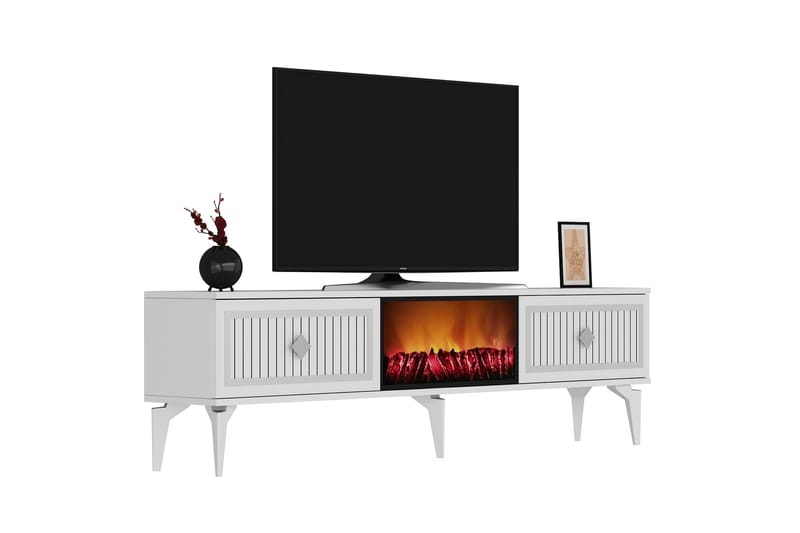 Tv-bänk Munda 150 cm - Silver - Möbler - TV- & Mediamöbler - TV bänk & mediabänk