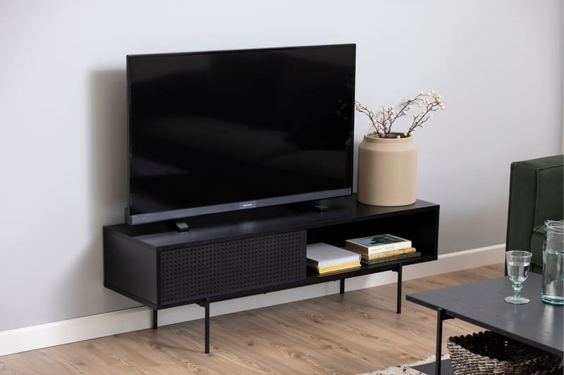 Tv-bänk Ricketts 40 cm - Svart - Möbler - TV- & Mediamöbler - TV bänk & mediabänk