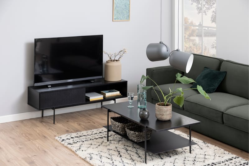 Tv-bänk Ricketts 40 cm - Svart - Möbler - TV- & Mediamöbler - TV bänk & mediabänk