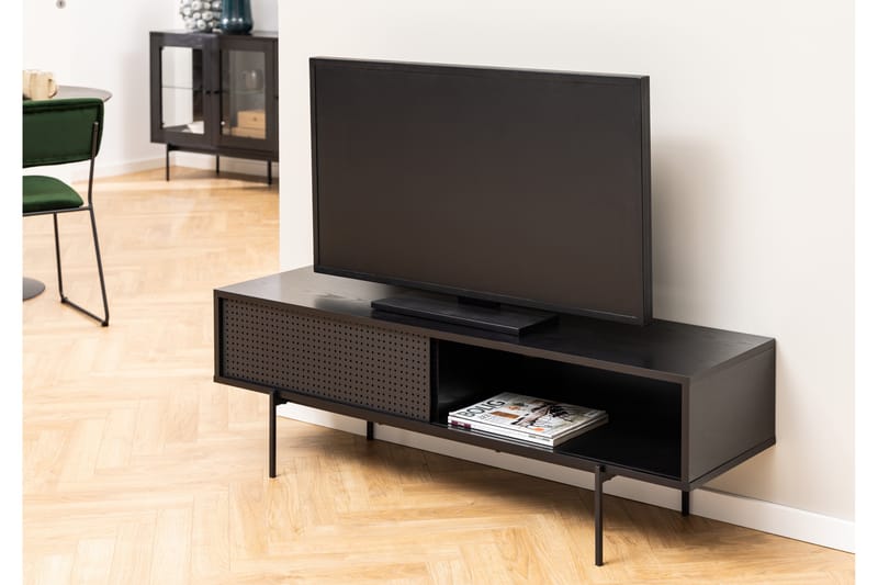 Tv-bänk Ricketts 40 cm - Svart - Möbler - TV- & Mediamöbler - TV bänk & mediabänk