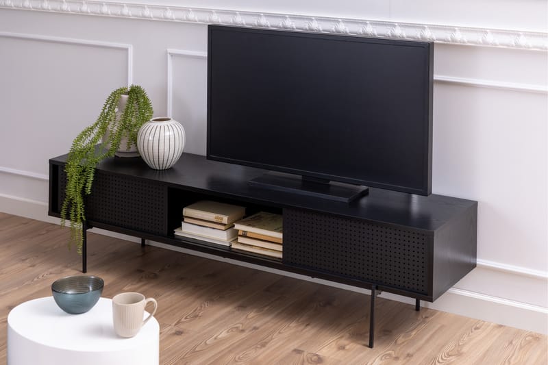 Tv-bänk Ricketts 40 cm - Svart - Möbler - TV- & Mediamöbler - TV bänk & mediabänk