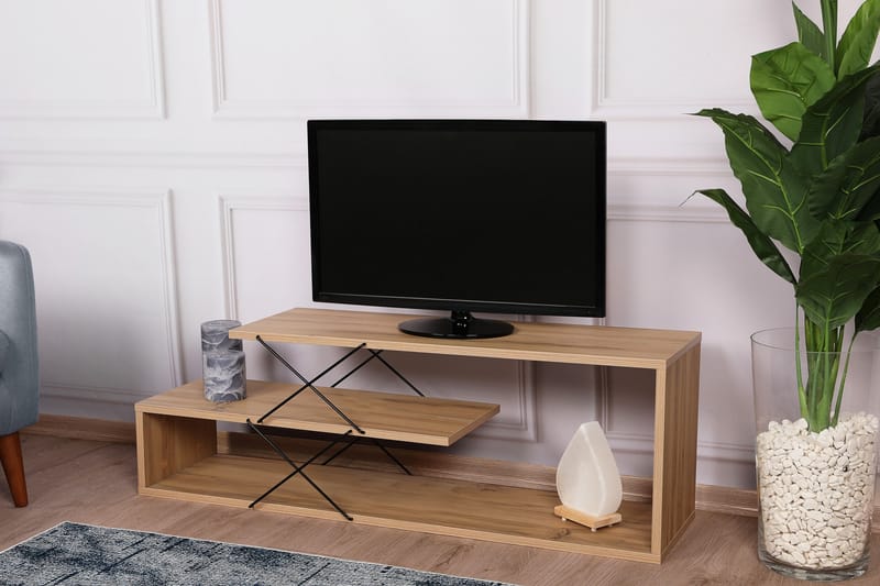 Tv-bänk Riyana 120 cm - Natur - Möbler - TV- & Mediamöbler - TV bänk & mediabänk