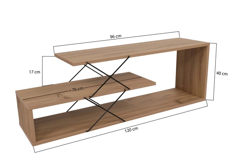 Tv-bänk Riyana 120 cm - Natur - Möbler - TV- & Mediamöbler - TV bänk & mediabänk