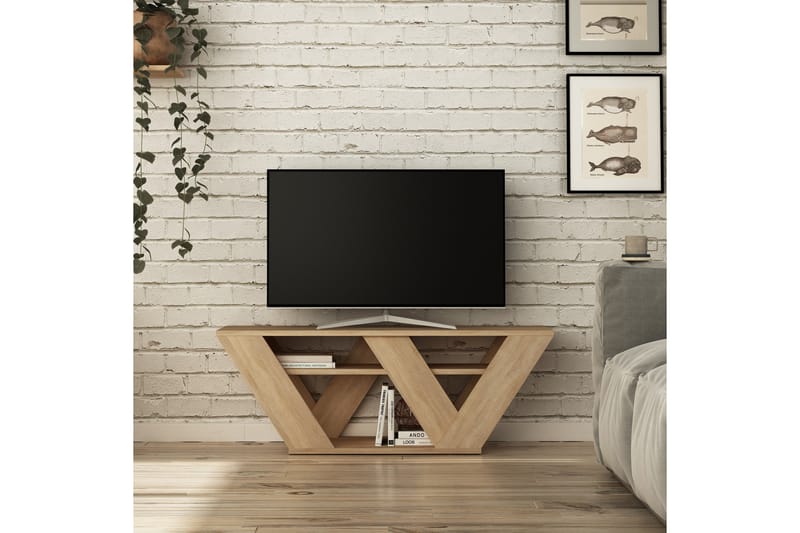 Tv-Bänk Rodger 110 cm - Ljusbrun - Möbler - TV- & Mediamöbler - TV bänk & mediabänk