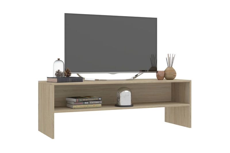 TV-bänk sonoma ek 120x40x40 cm spånskiva - Brun - Möbler - TV- & Mediamöbler - TV bänk & mediabänk