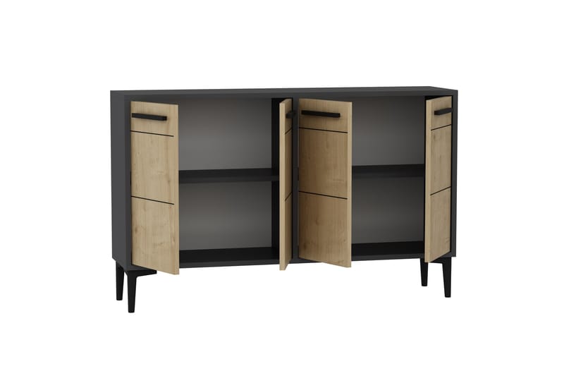 Tv-bänk Stria 120 cm - Antracit - Möbler - TV- & Mediamöbler - TV bänk & mediabänk