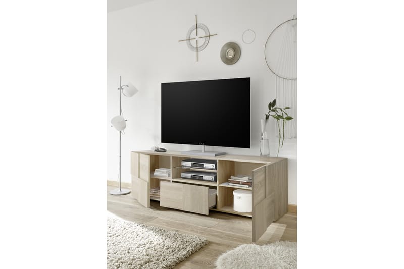 TV-bänk Tabor 181 cm Stor - Samoa Ek|Trä - Möbler - TV- & Mediamöbler - TV bänk & mediabänk