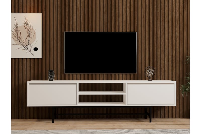 Tv-bänk Tauber 180 cm - Vit - Möbler - TV- & Mediamöbler - TV bänk & mediabänk