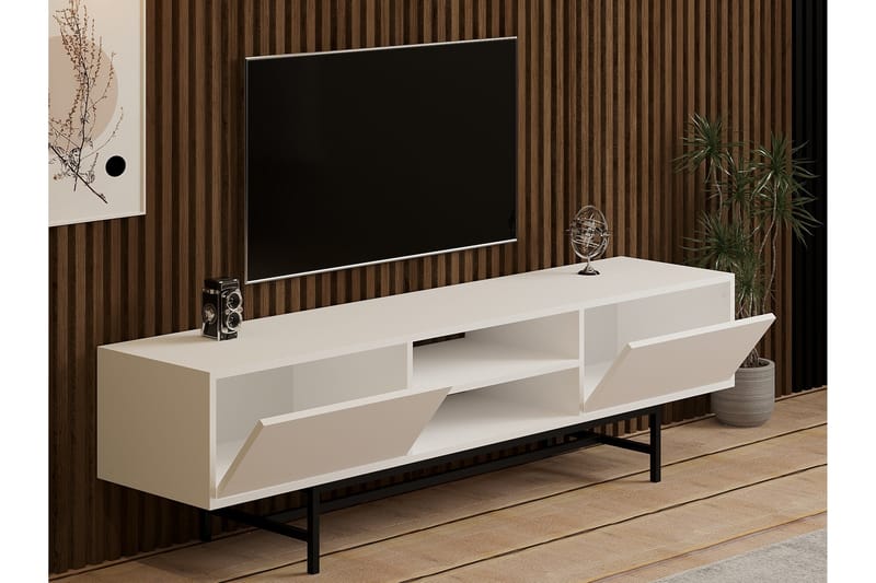 Tv-bänk Tauber 180 cm - Vit - Möbler - TV- & Mediamöbler - TV bänk & mediabänk