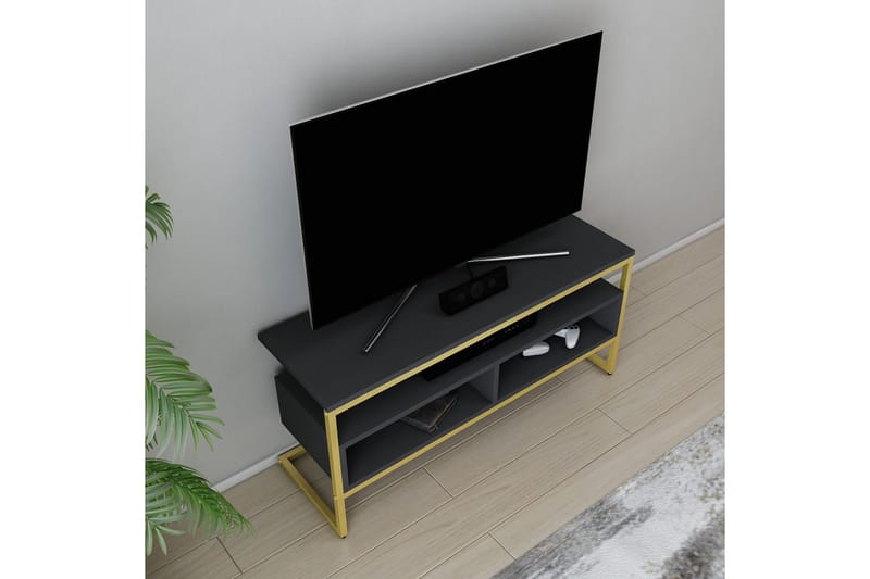 Tv-bänk Urgby 110x49,9 cm - Guld - Möbler - TV- & Mediamöbler - TV bänk & mediabänk