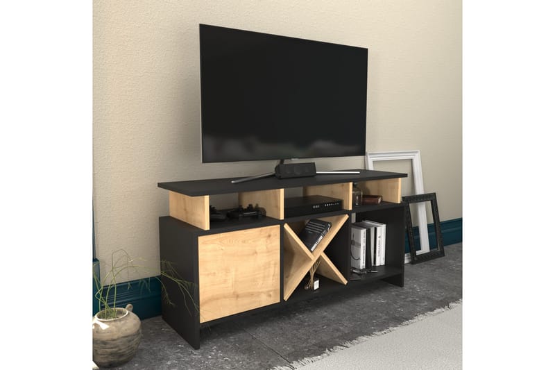 Tv-bänk Urgby 120x60,6 cm - Antracit - Möbler - TV- & Mediamöbler - TV bänk & mediabänk