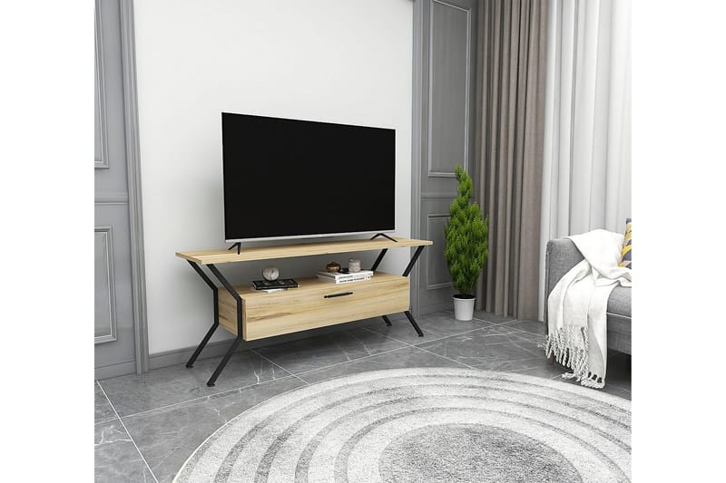 Tv-bänk Urgby 124x54 cm - Flerfärgad - Möbler - TV- & Mediamöbler - TV bänk & mediabänk