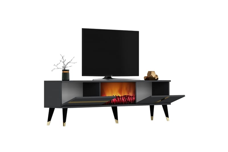 Tv-bänk Vania 150 cm - Guld - Möbler - TV- & Mediamöbler - TV bänk & mediabänk