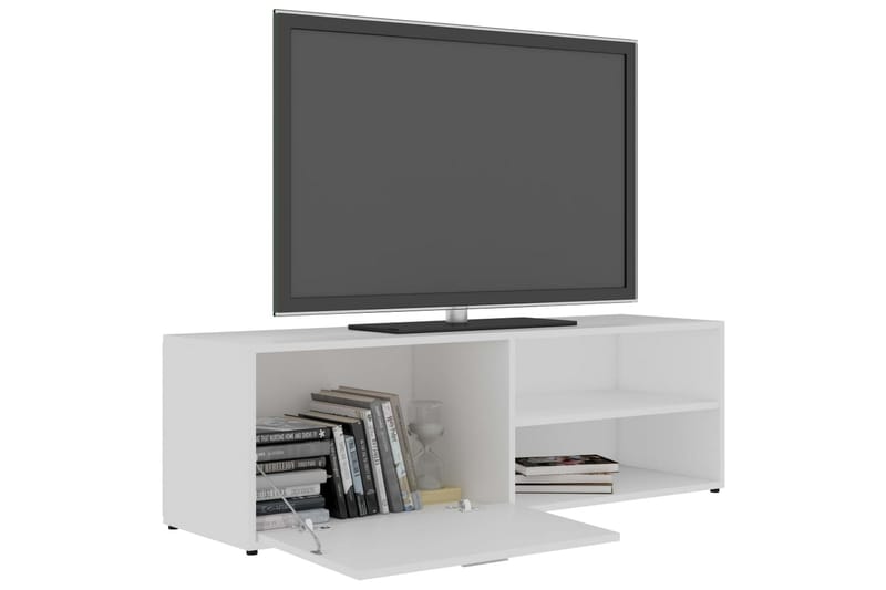 TV-bänk vit 120x34x37 cm spånskiva - Vit - Möbler - TV- & Mediamöbler - TV bänk & mediabänk