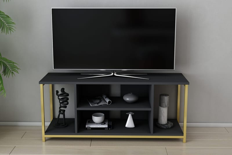 Tv-bänk Zakkum 120x50,8 cm - Antracit - Möbler - TV- & Mediamöbler - TV bänk & mediabänk