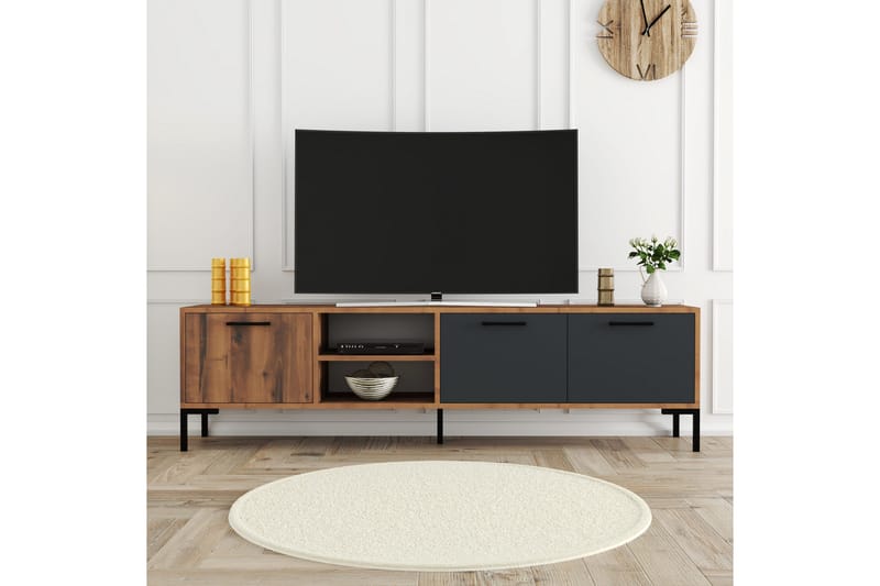 Tv-bänk Zakkum 150x52 cm - Brun - Möbler - TV- & Mediamöbler - TV bänk & mediabänk