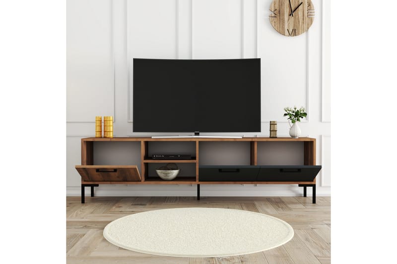 Tv-bänk Zakkum 150x52 cm - Brun - Möbler - TV- & Mediamöbler - TV bänk & mediabänk