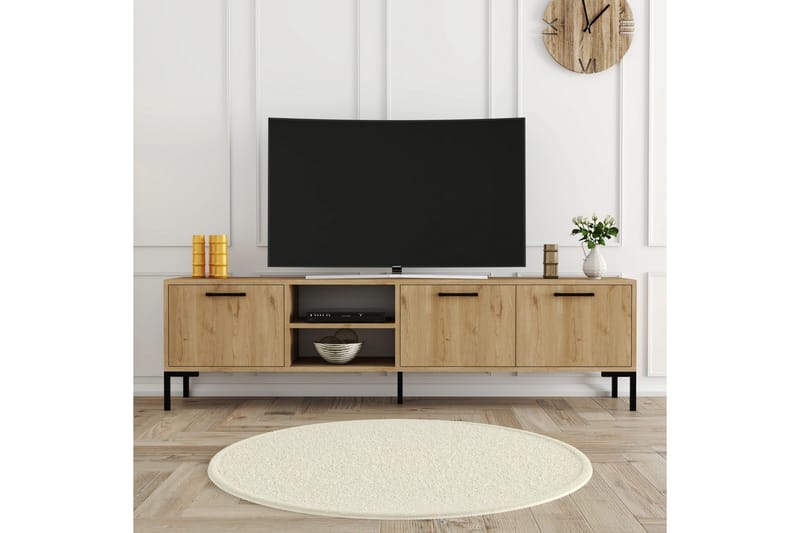 Tv-bänk Zakkum 150x52 cm - Brun - Möbler - TV- & Mediamöbler - TV bänk & mediabänk