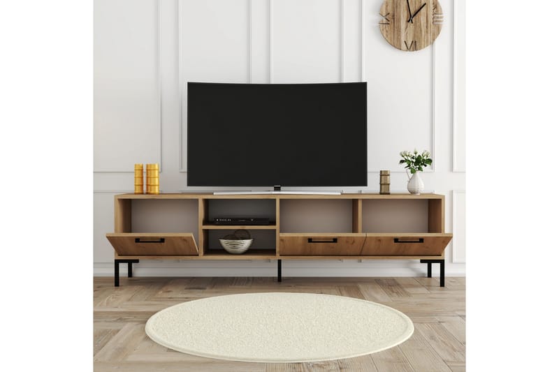 Tv-bänk Zakkum 150x52 cm - Brun - Möbler - TV- & Mediamöbler - TV bänk & mediabänk