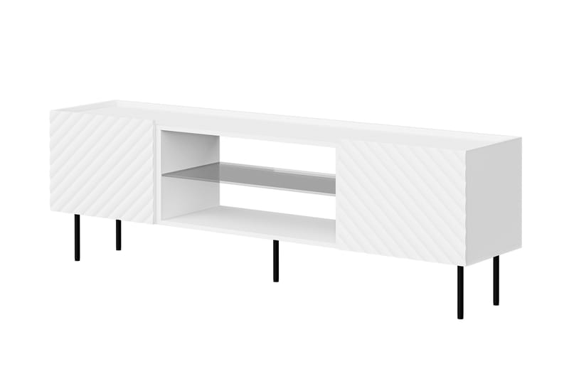 Tv-bänk Munkedal 181 cm - Vit - Möbler - TV- & Mediamöbler - TV bänk & mediabänk